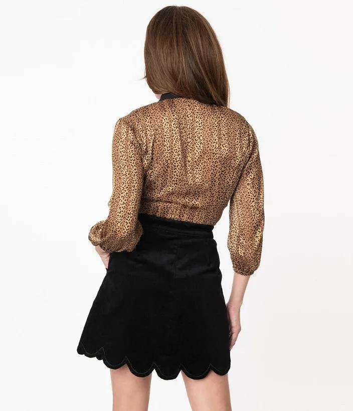 Campus Scalloped Skirt