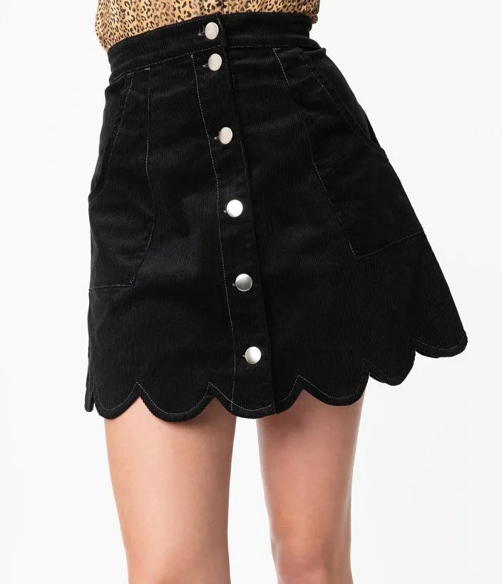 Campus Scalloped Skirt
