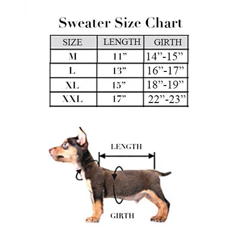 Candy Cane Dreams Holiday Dog Sweater