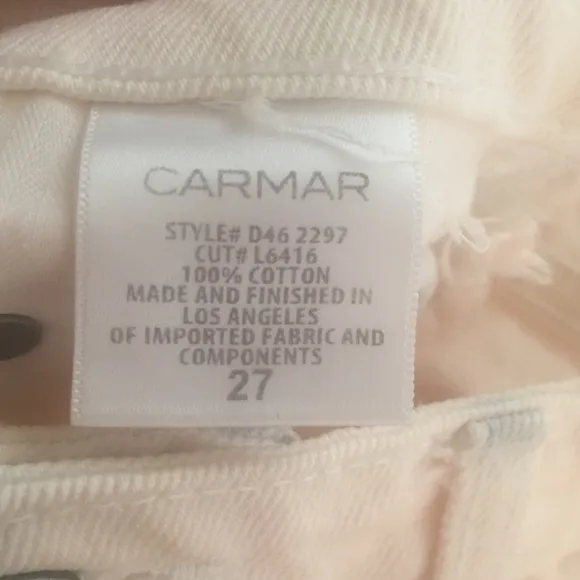Carmar high waisted jean skirt  pink size 27