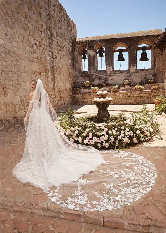 Casablanca Size 14 2468 Eliana Nude/Ivory Gown