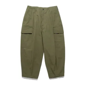 CdGH Cotton Wide Cargo Pants Green HO-P011-051
