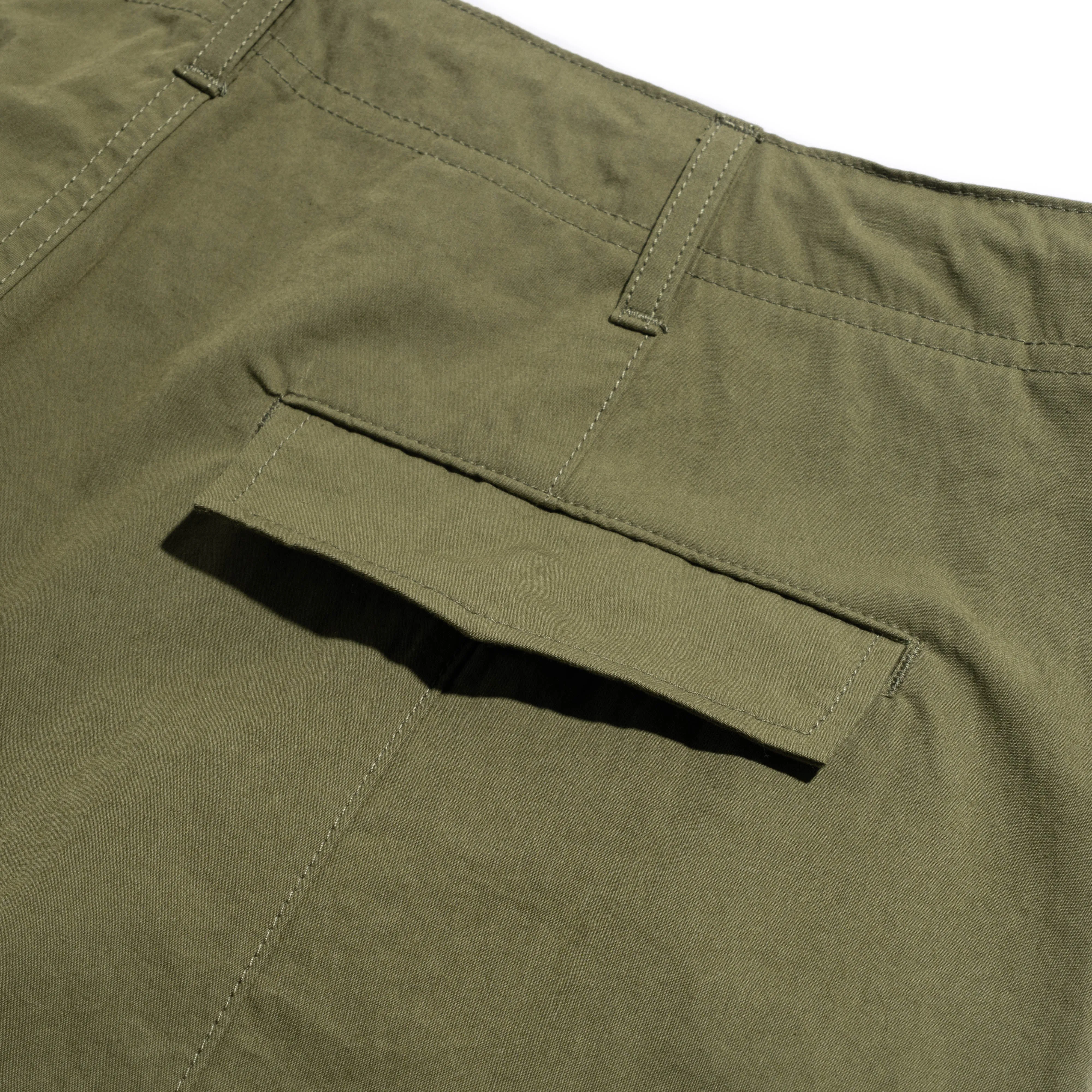CdGH Cotton Wide Cargo Pants Green HO-P011-051