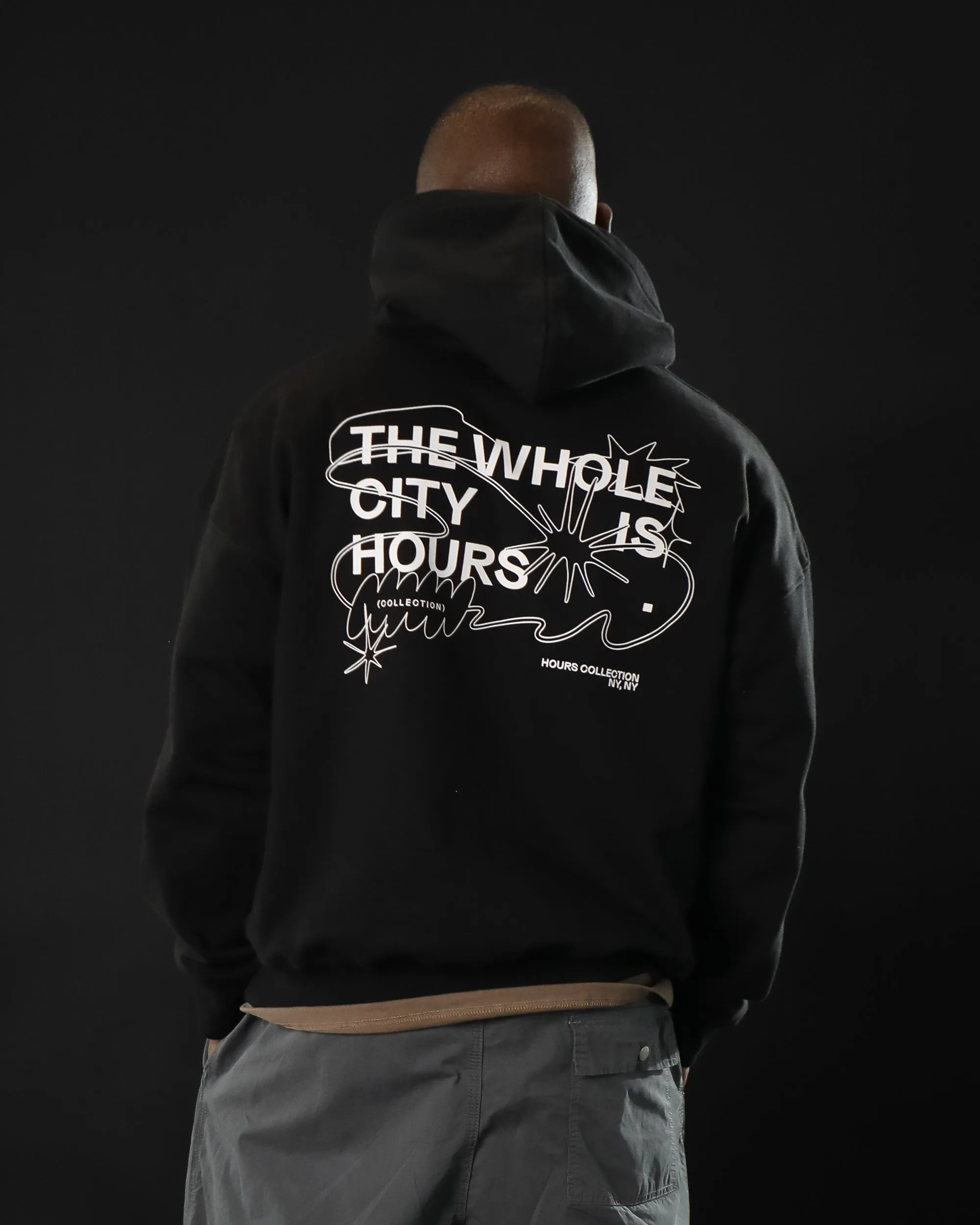 City is Hours Hoodie - Black