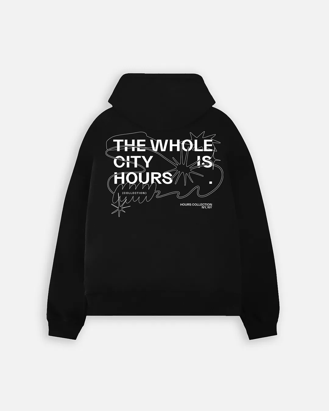 City is Hours Hoodie - Black