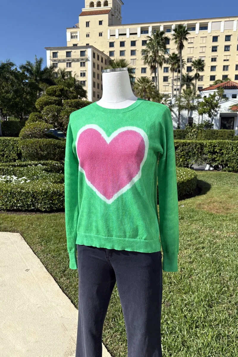 Clover Heart Crew Sweater
