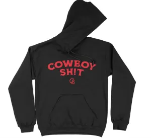 CLTHEDAD-088 Unisex Cowboy Sh*t Hoodie- The Dad (Black/Red)