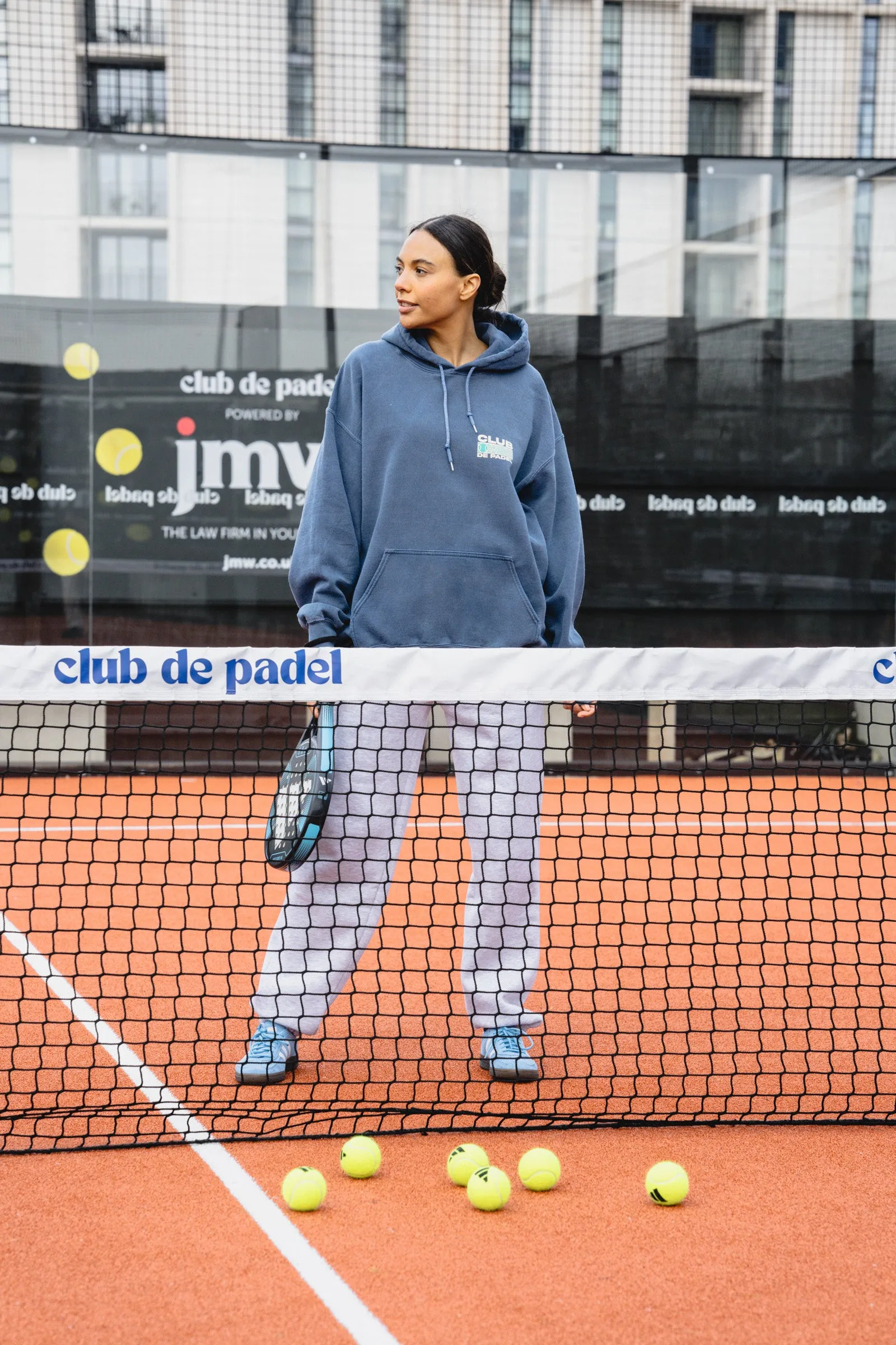 Club de Padel 'Heritage' Vintage Washed Hoodie - Navy