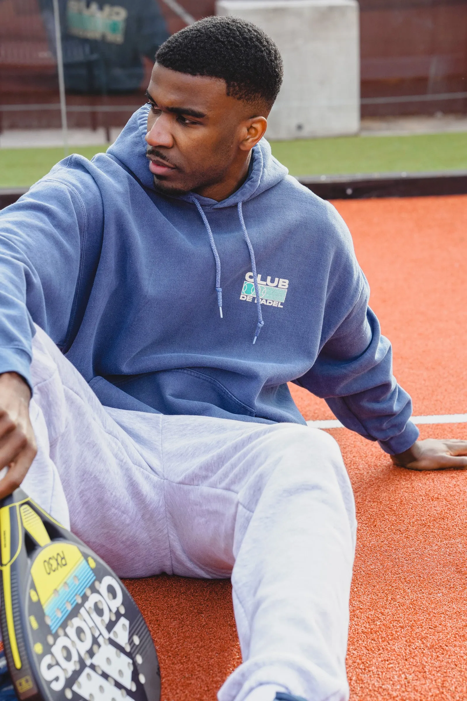 Club de Padel 'Heritage' Vintage Washed Hoodie - Navy