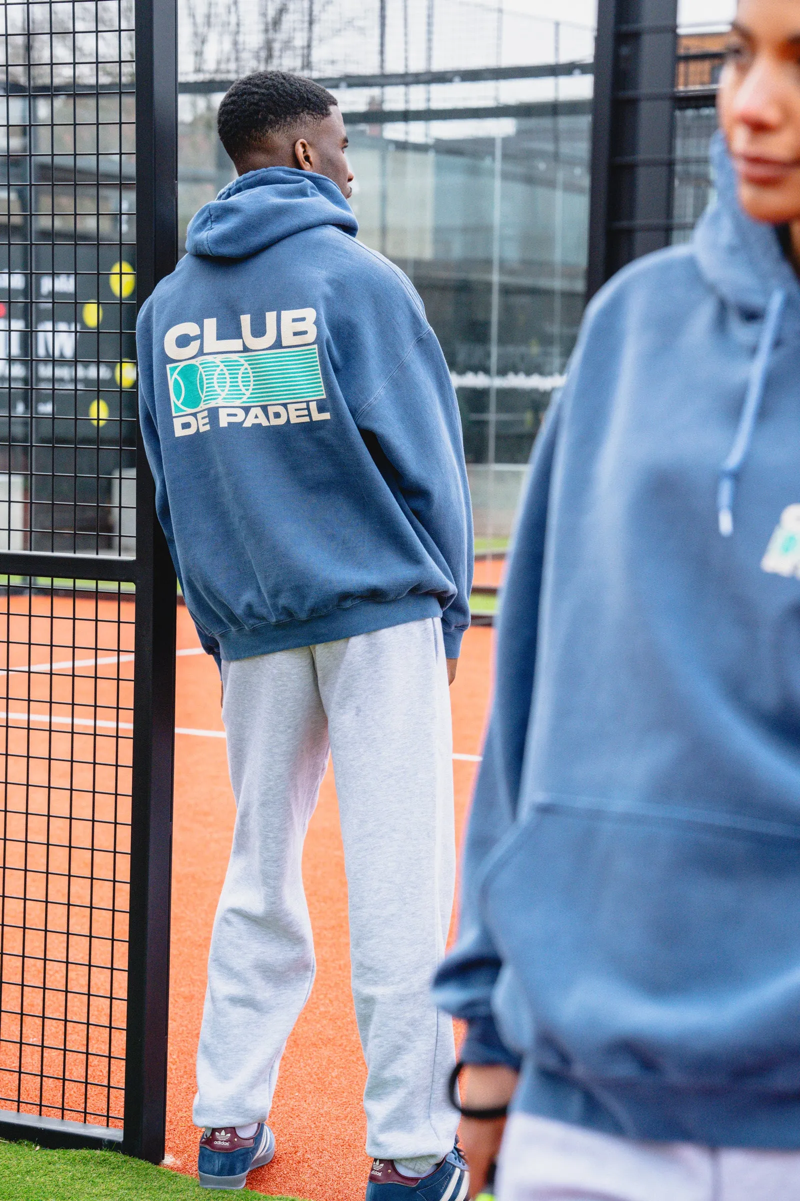 Club de Padel 'Heritage' Vintage Washed Hoodie - Navy