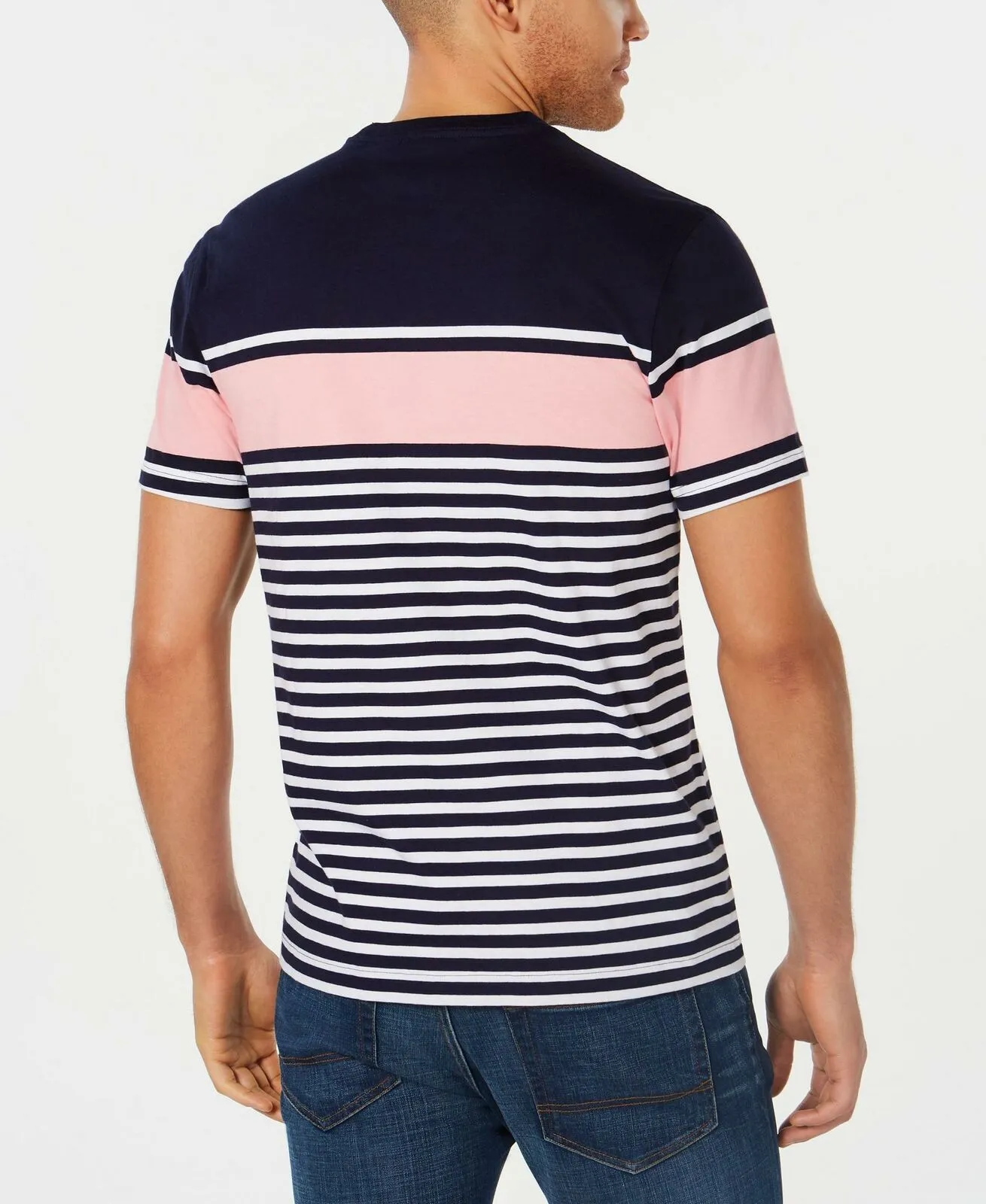 Club Room Men's Striped Pocket T-Shirt