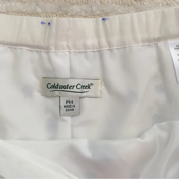 Coldwater Creek floral a-line skirt PETITE