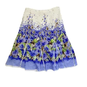 Coldwater Creek floral a-line skirt PETITE
