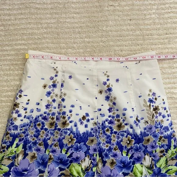 Coldwater Creek floral a-line skirt PETITE