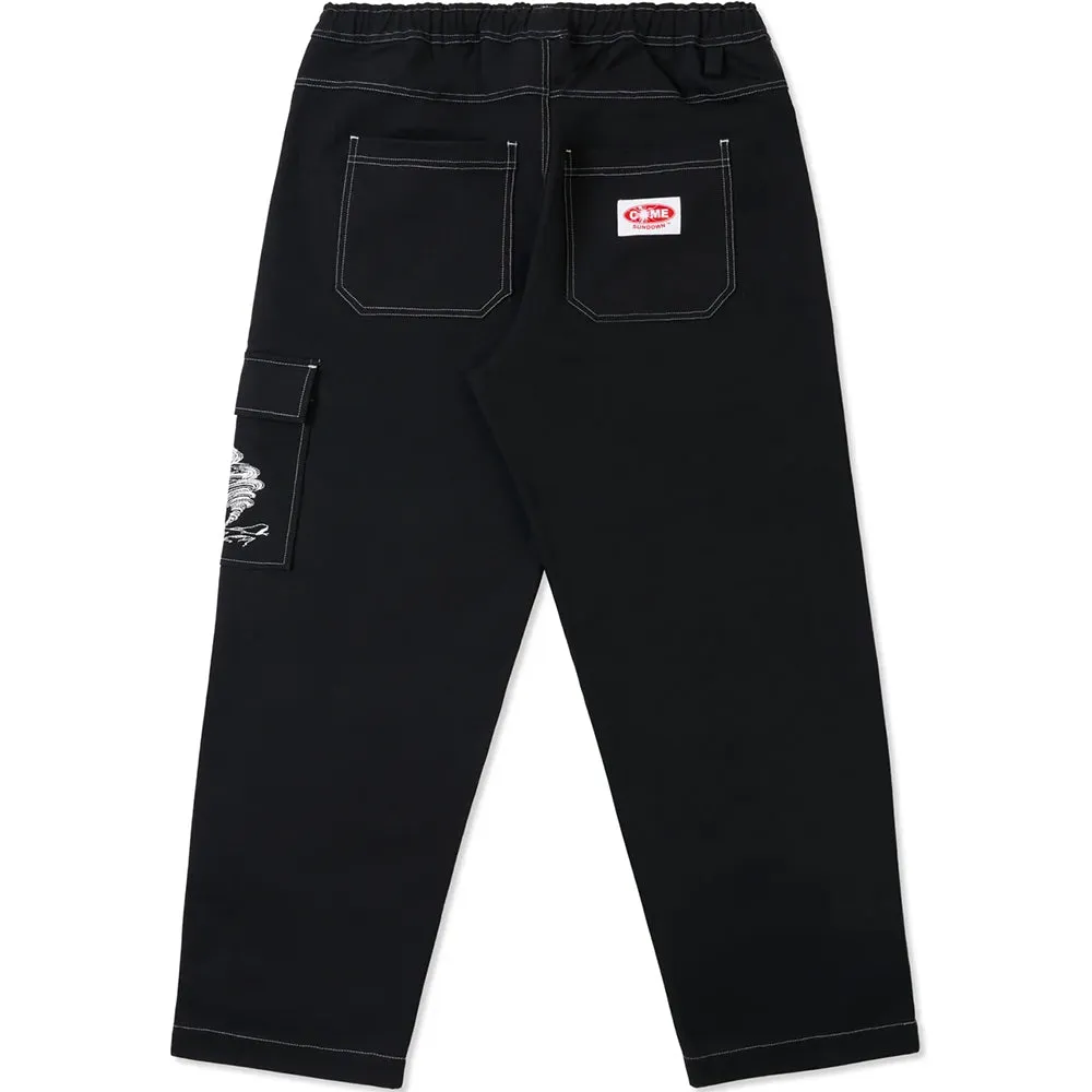 Come Sundown Twist Pants Black