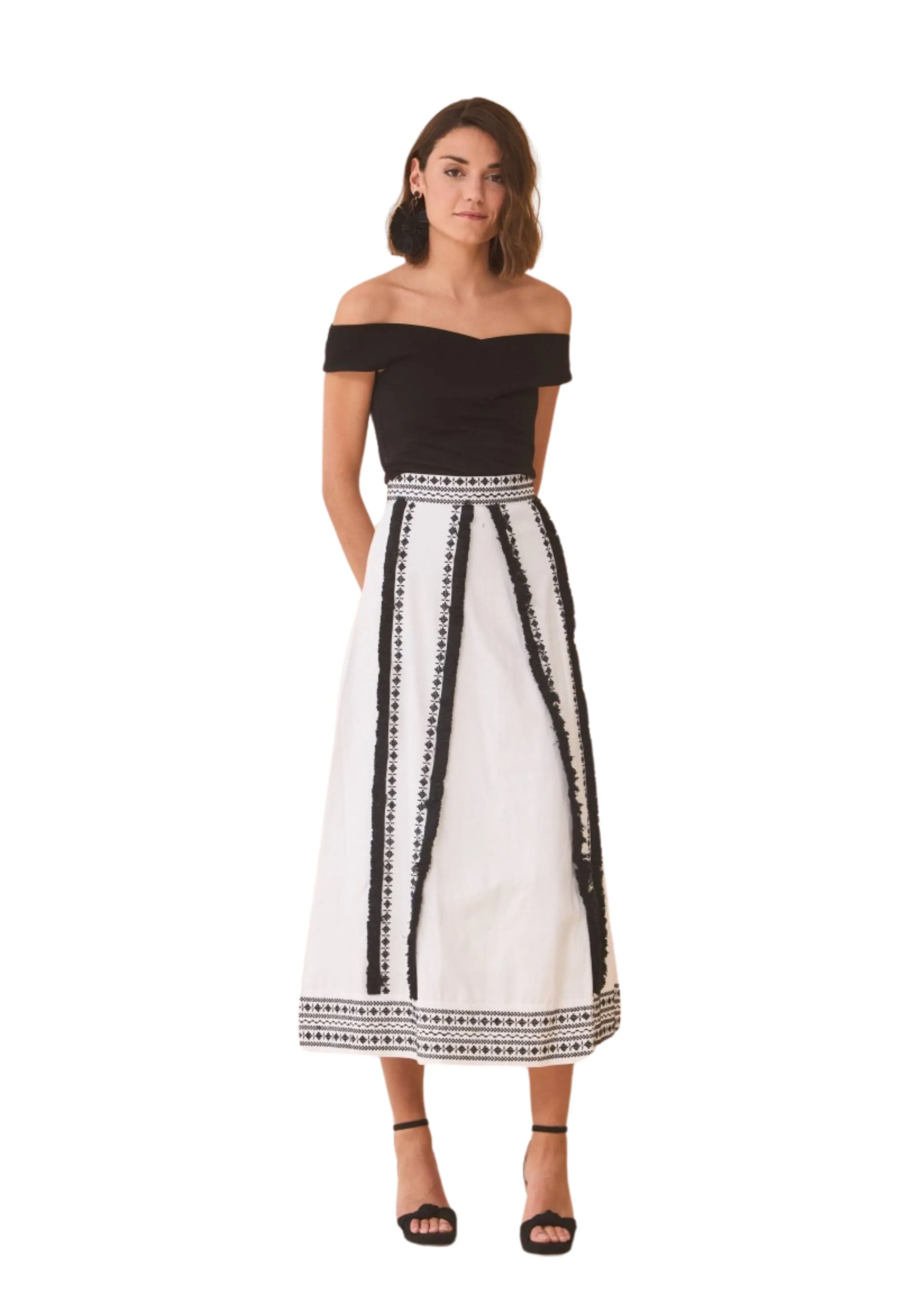 Condessa Embroidered Skirt
