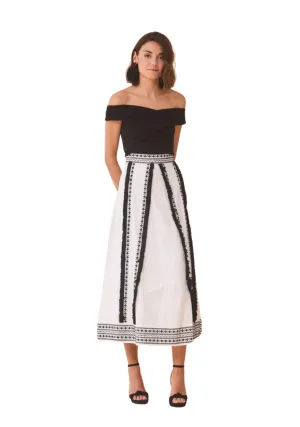 Condessa Embroidered Skirt