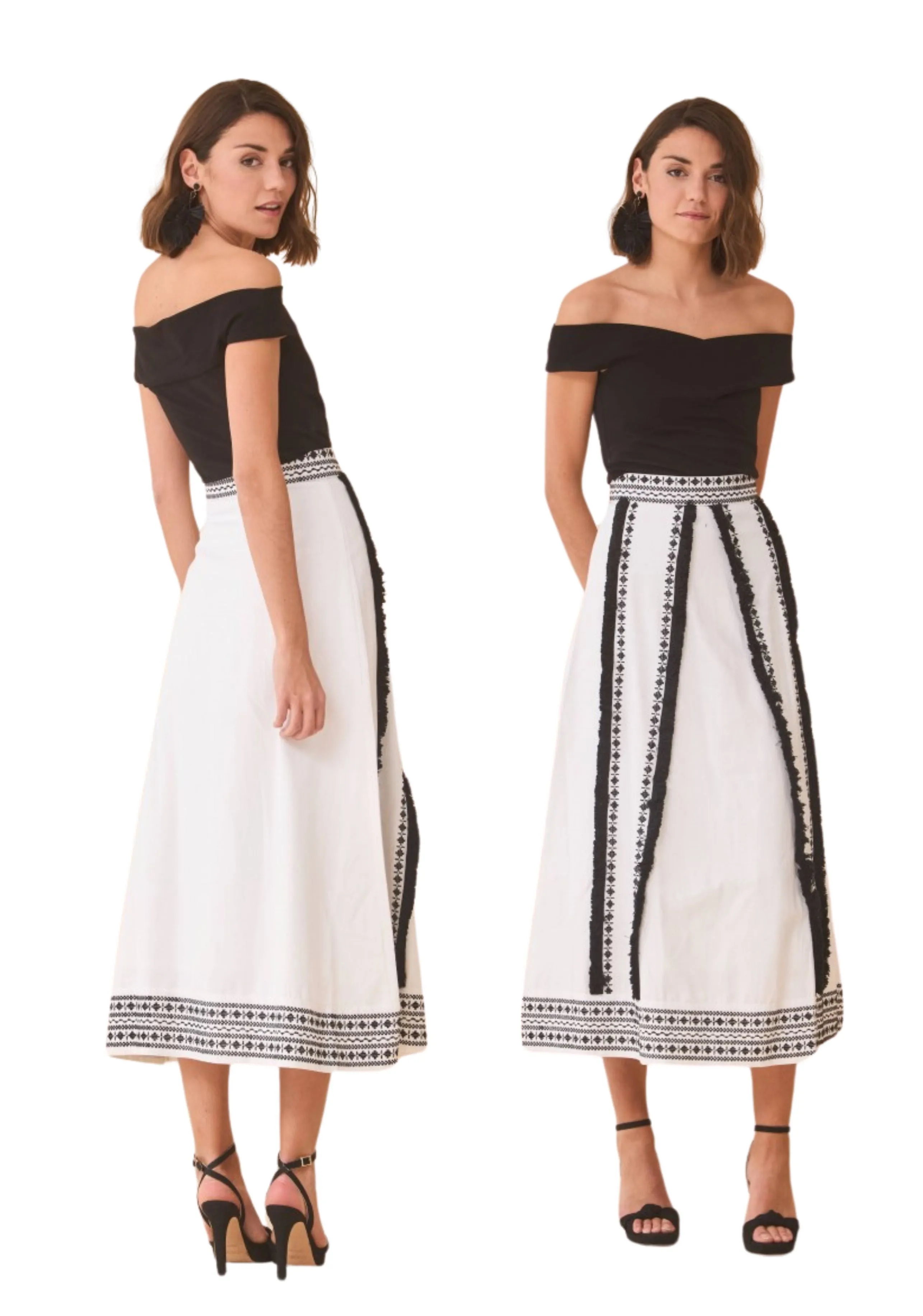 Condessa Embroidered Skirt