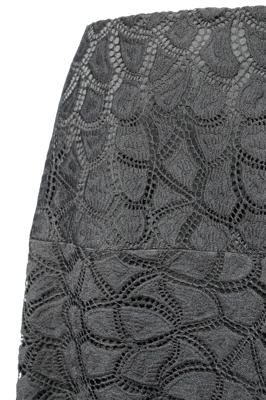 Cotton Lace A-Line Skirt