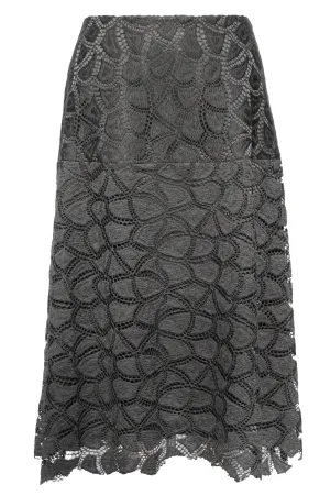 Cotton Lace A-Line Skirt