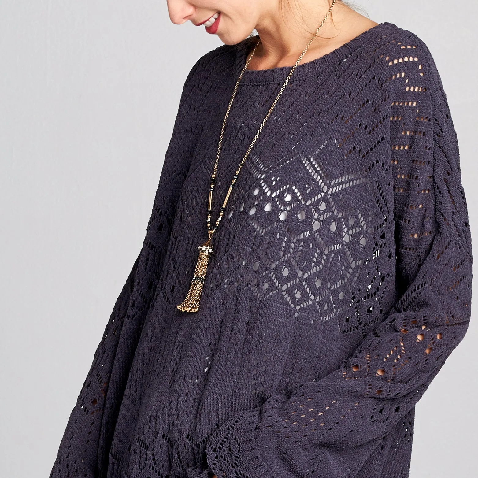 Crochet Knit Sweater