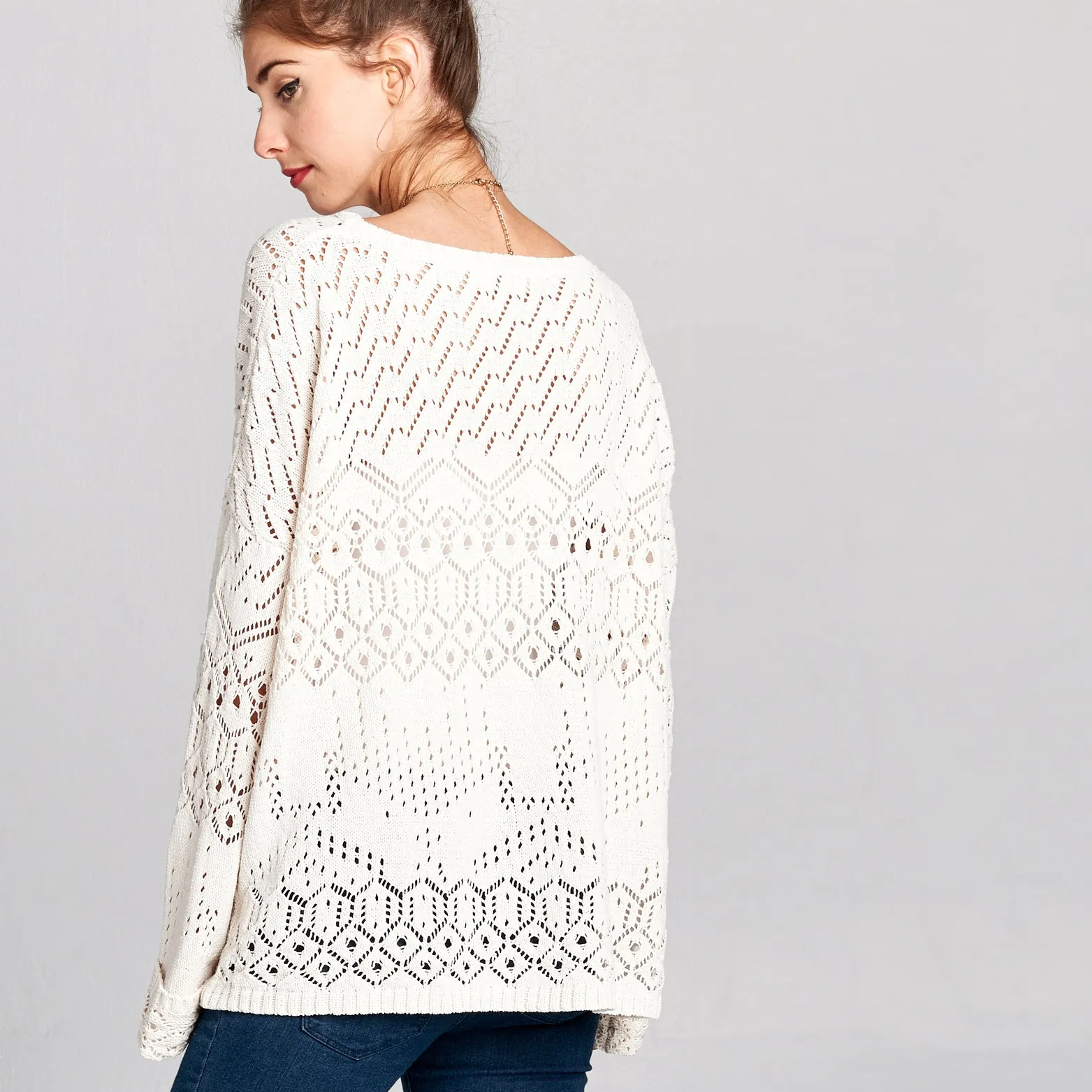 Crochet Knit Sweater