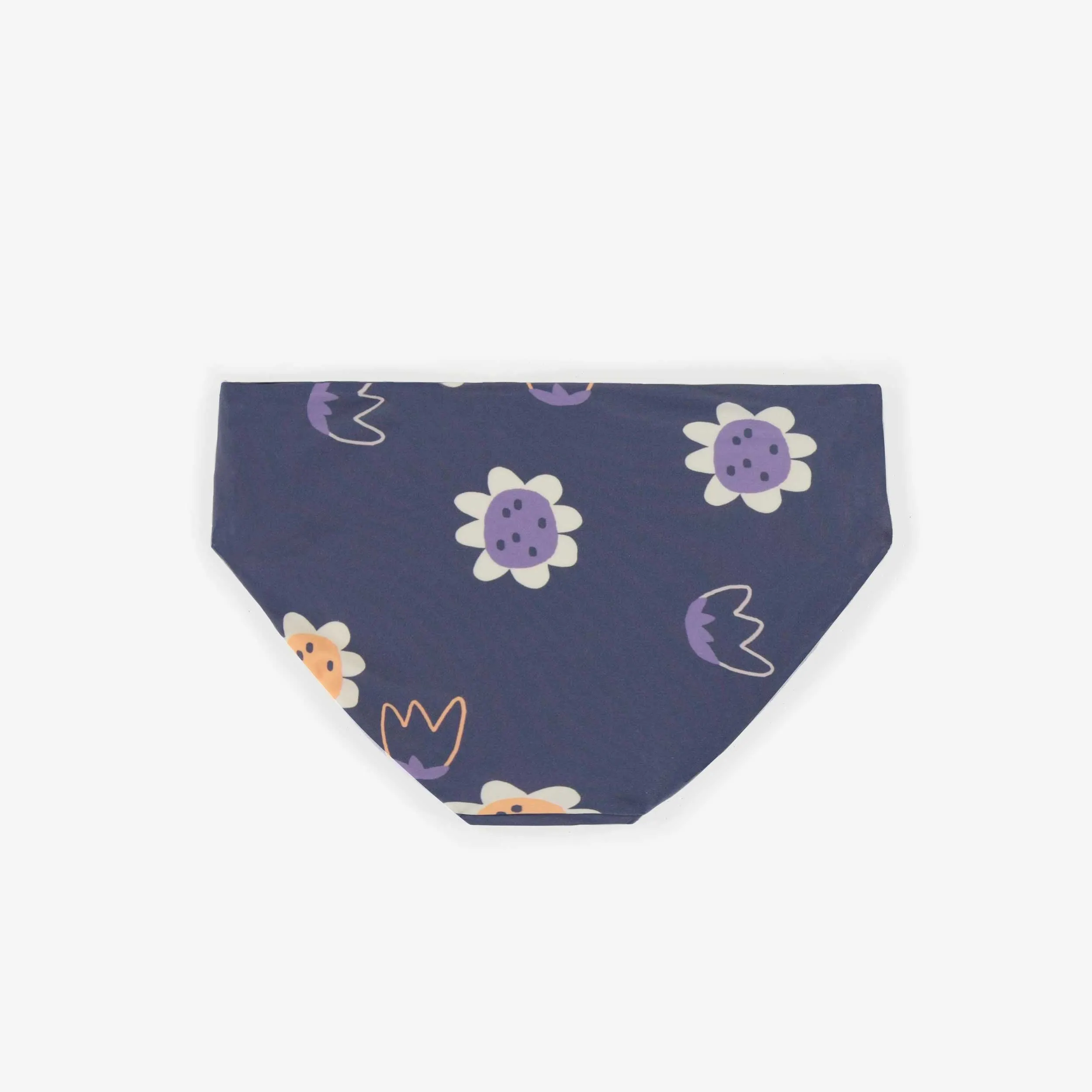 Culotte de bain réversible ligné ou fleuri, enfant || Reversible swimwear striped or flowered, child