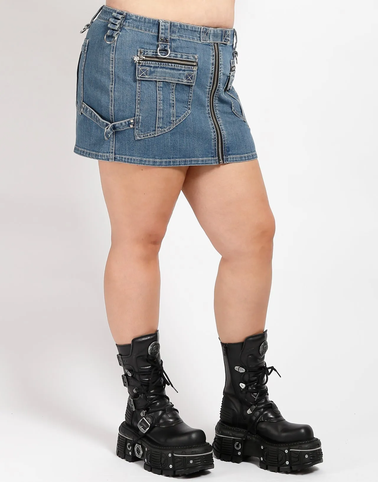 CURVE POWER SKIRT DENIM