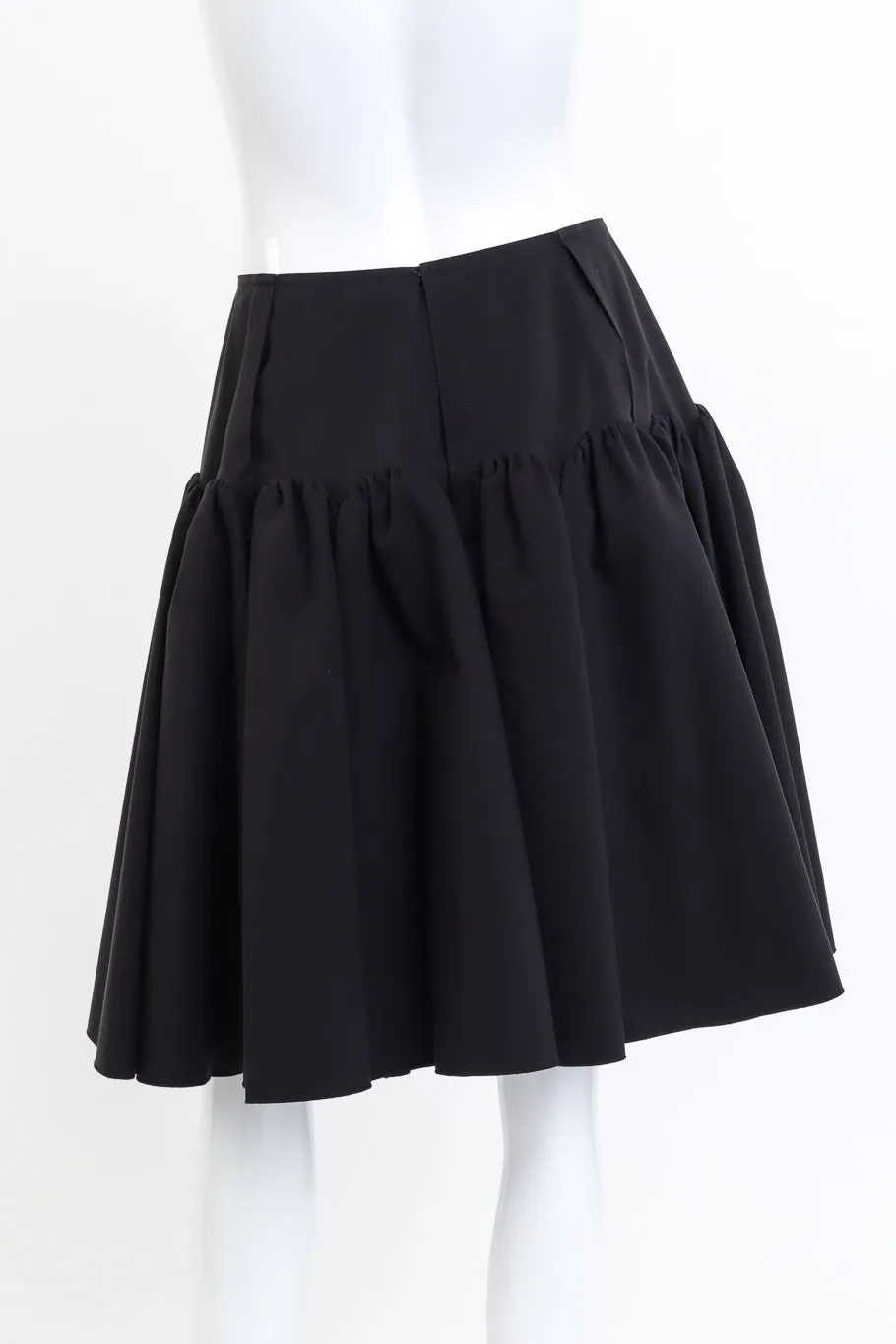 Cut Away High Waisted Skater Skirt