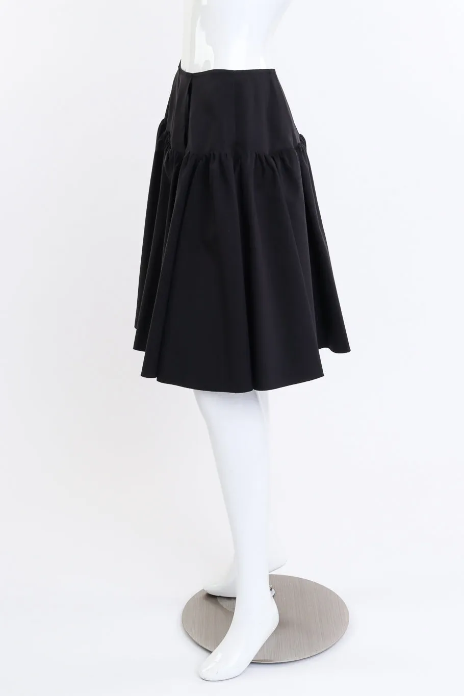 Cut Away High Waisted Skater Skirt