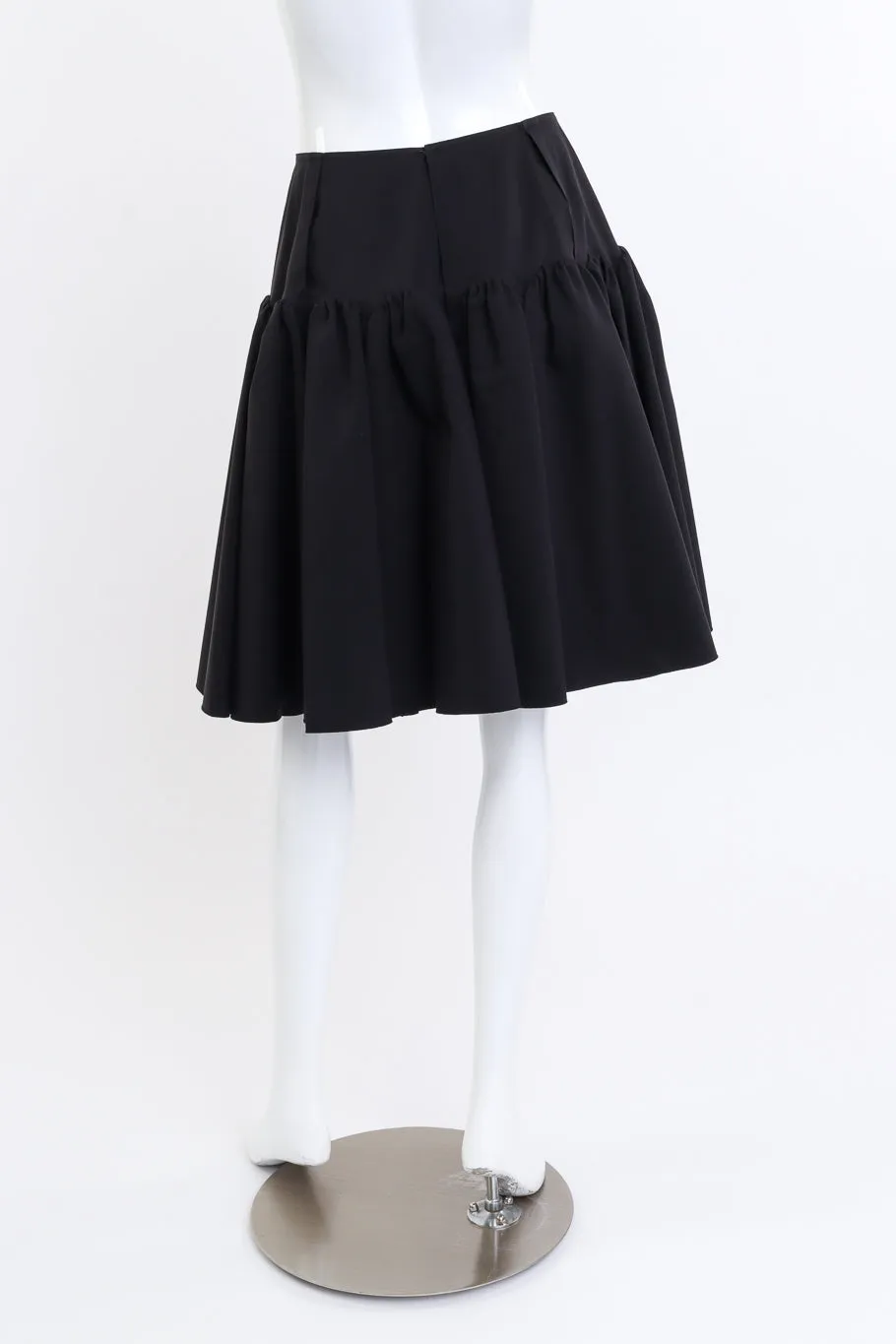 Cut Away High Waisted Skater Skirt