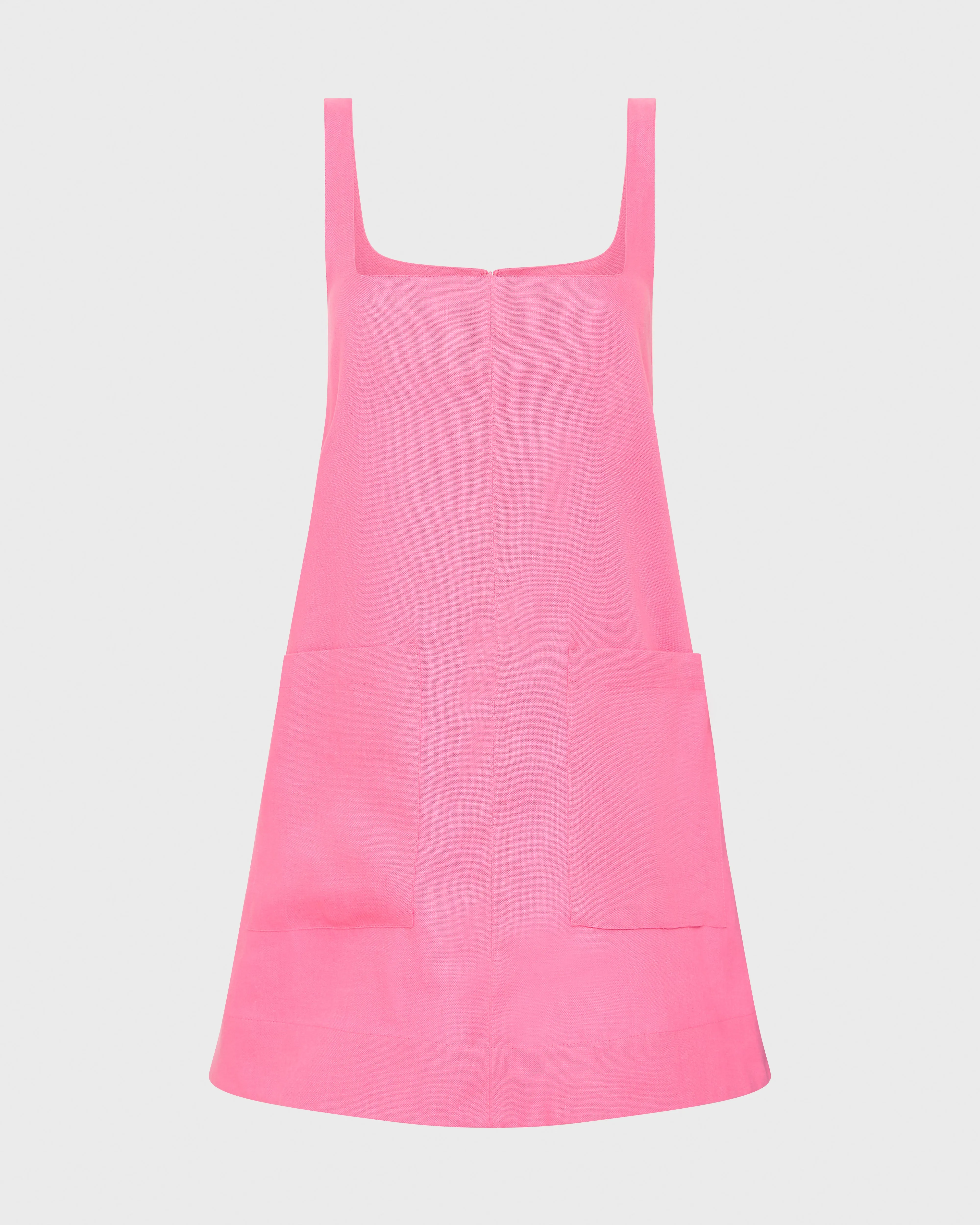 Delphi A-line Mini Dress - Rose