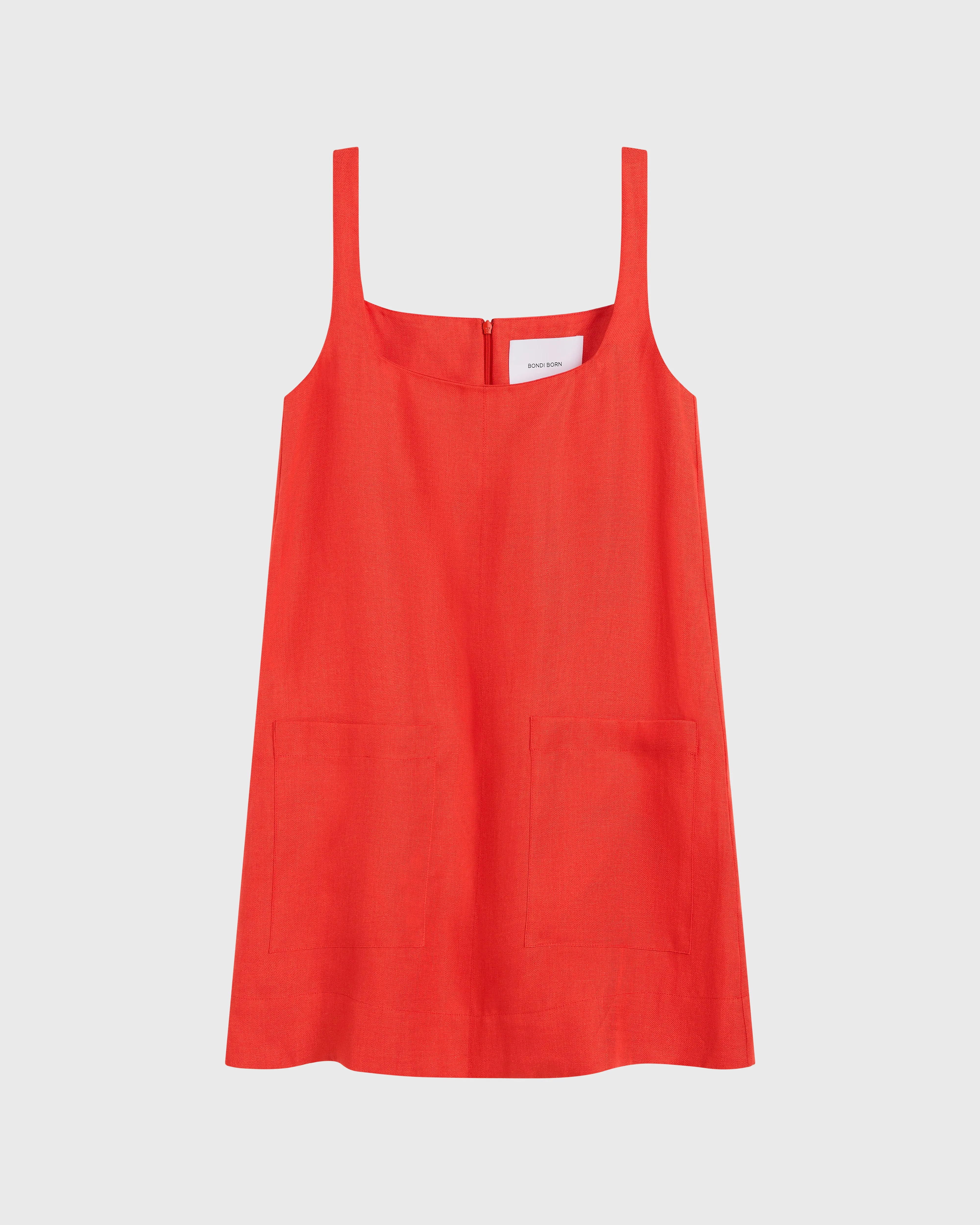 Delphi A-line Mini Dress - Scarlet