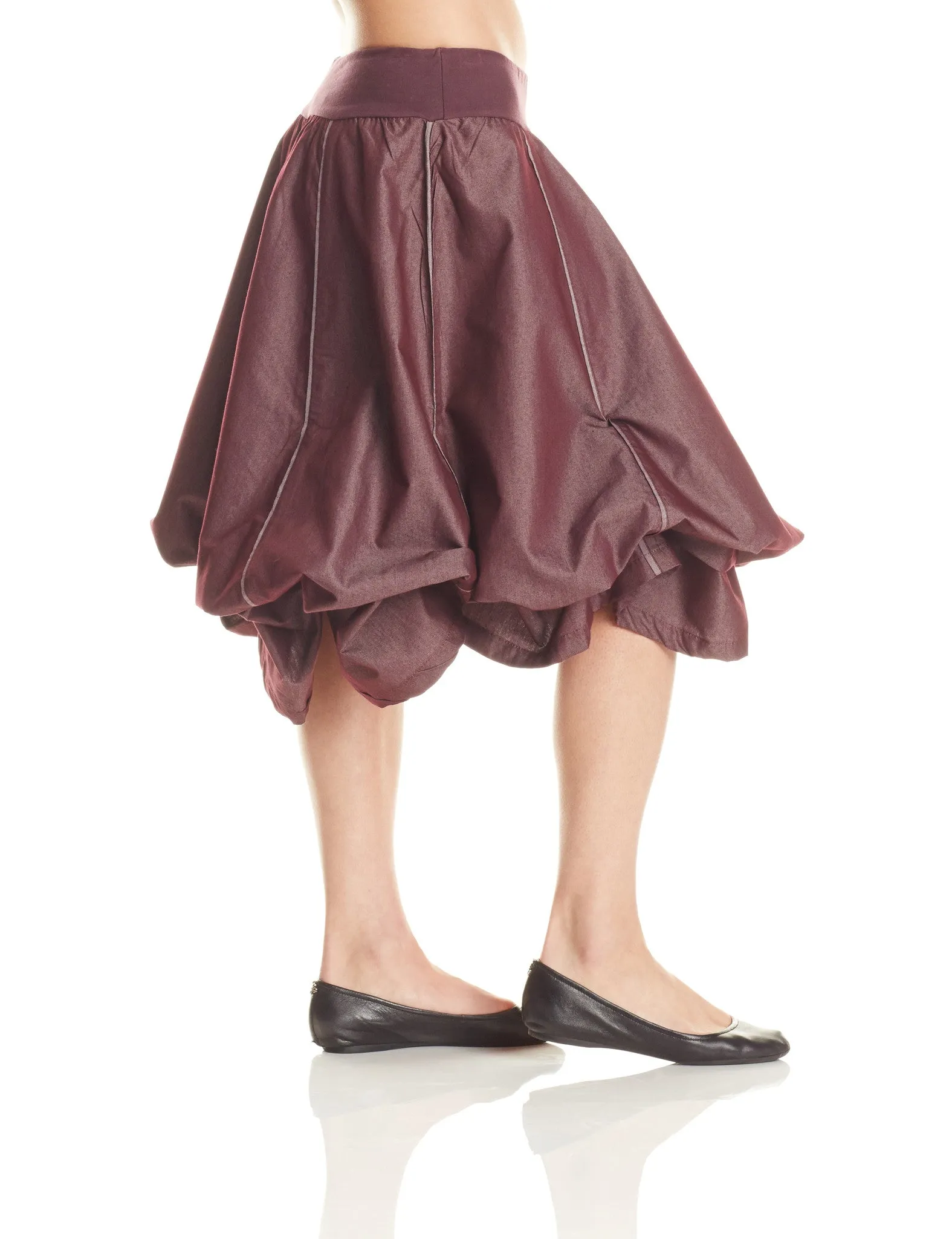 Denim Balloon Skirt
