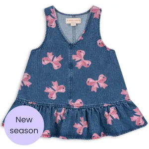 Denim Bow Dress