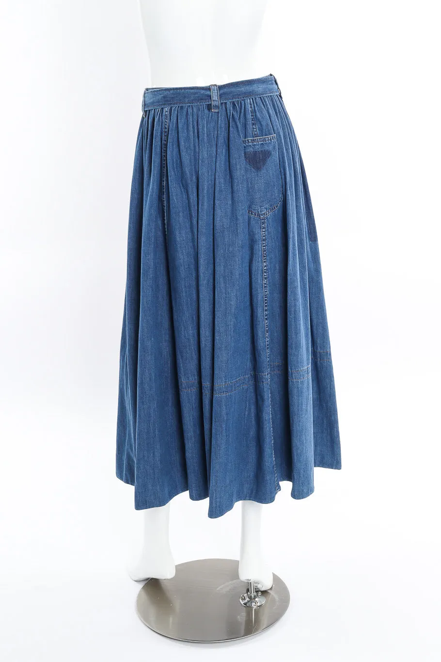 Denim Peasant Skirt
