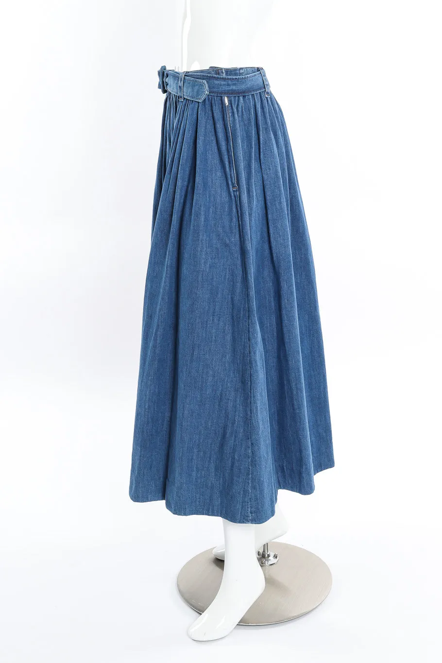 Denim Peasant Skirt