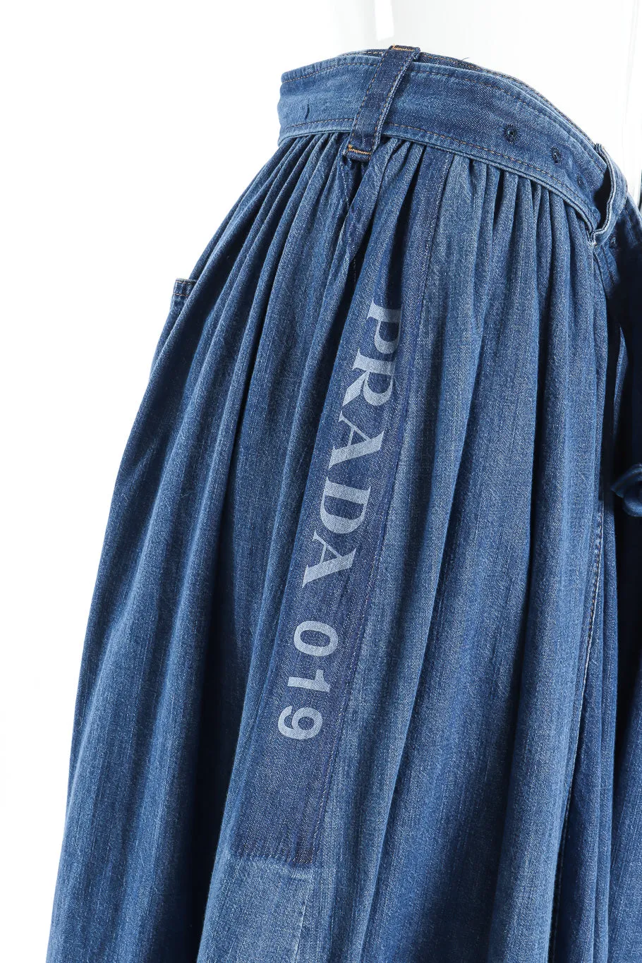 Denim Peasant Skirt