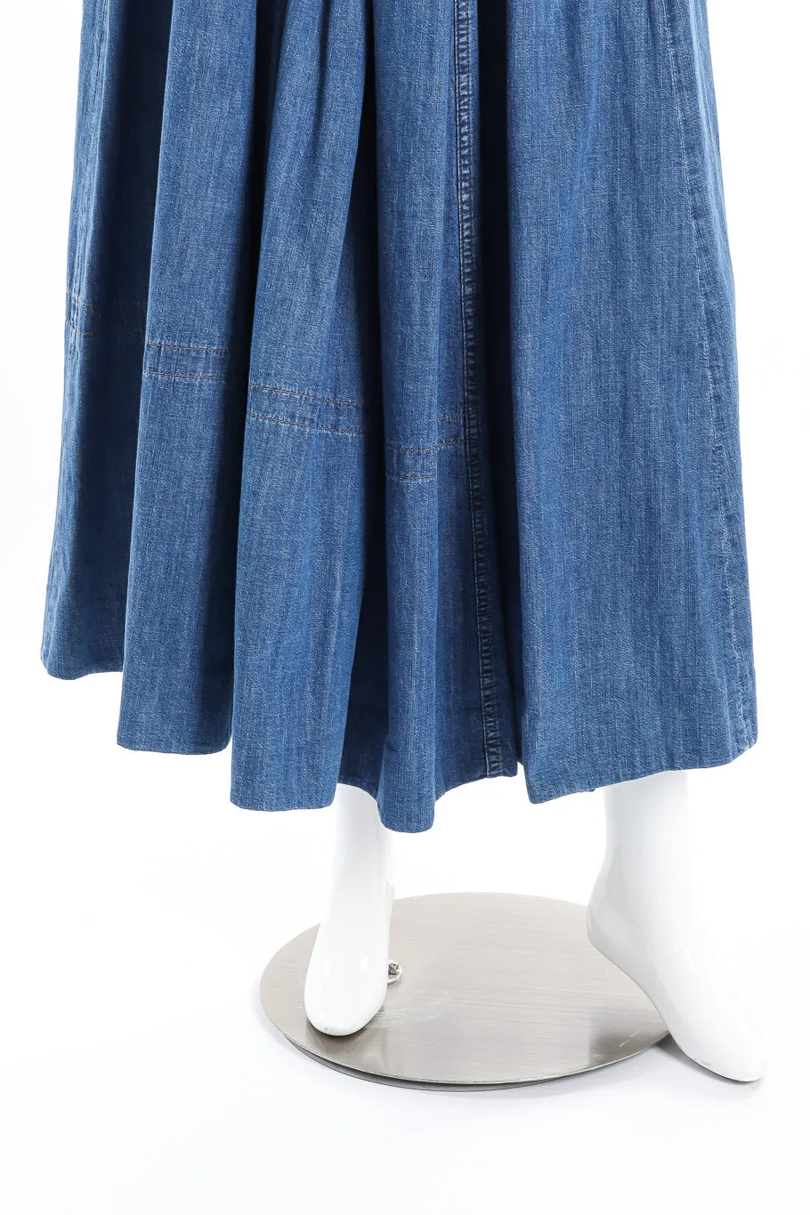Denim Peasant Skirt
