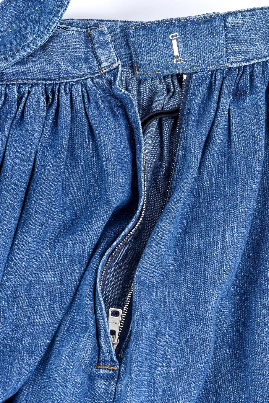 Denim Peasant Skirt