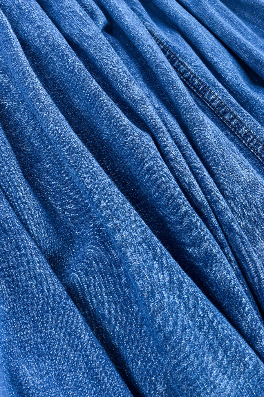 Denim Peasant Skirt