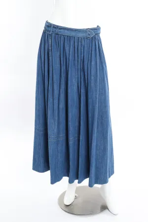 Denim Peasant Skirt