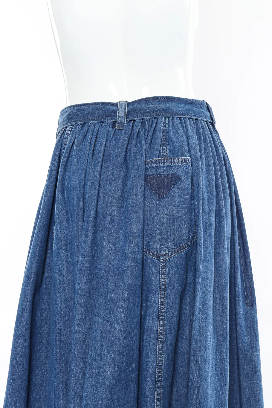 Denim Peasant Skirt
