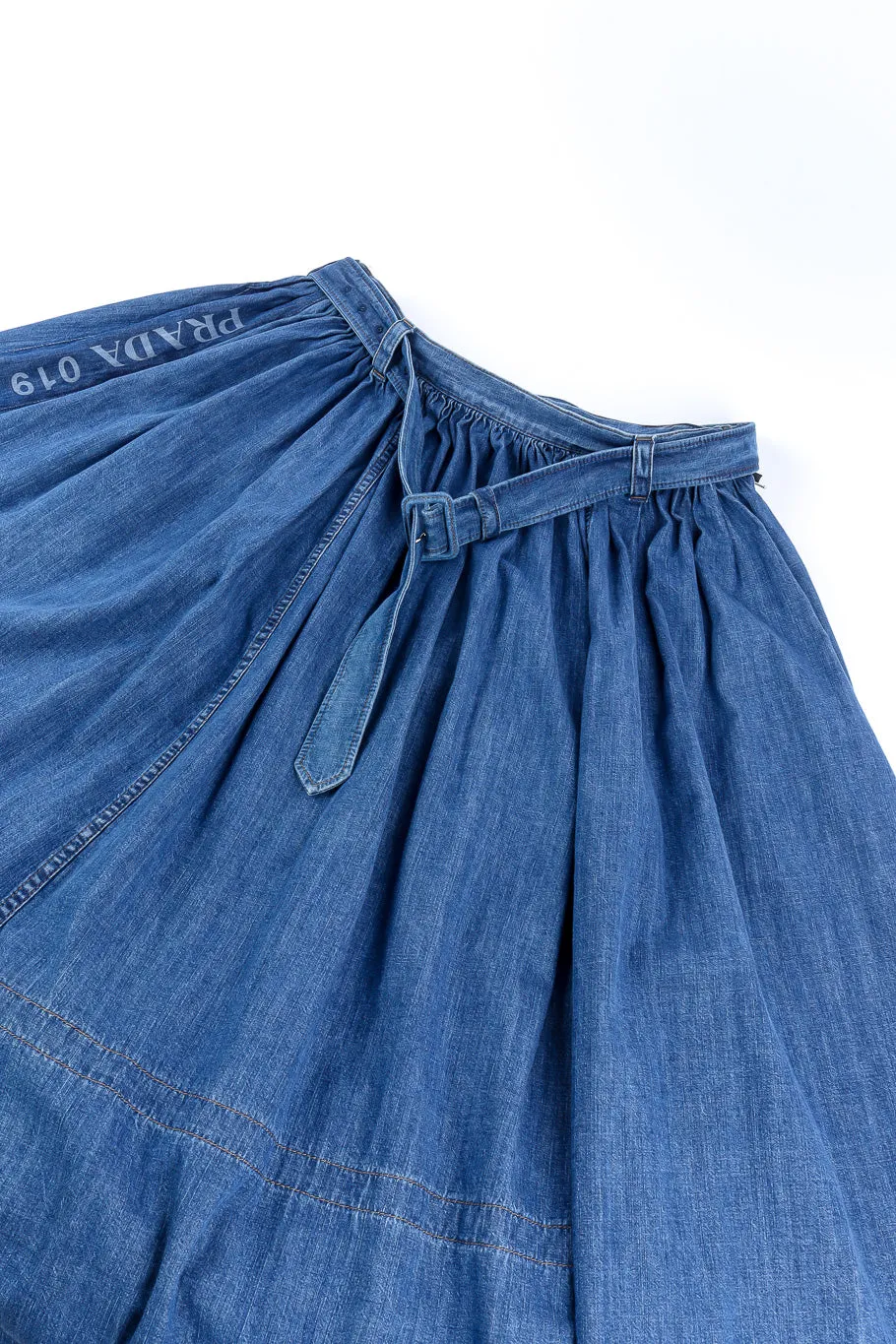 Denim Peasant Skirt