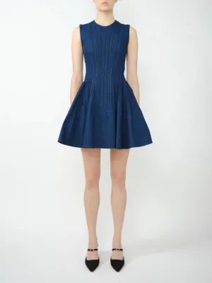 Denim Pintuck Dress