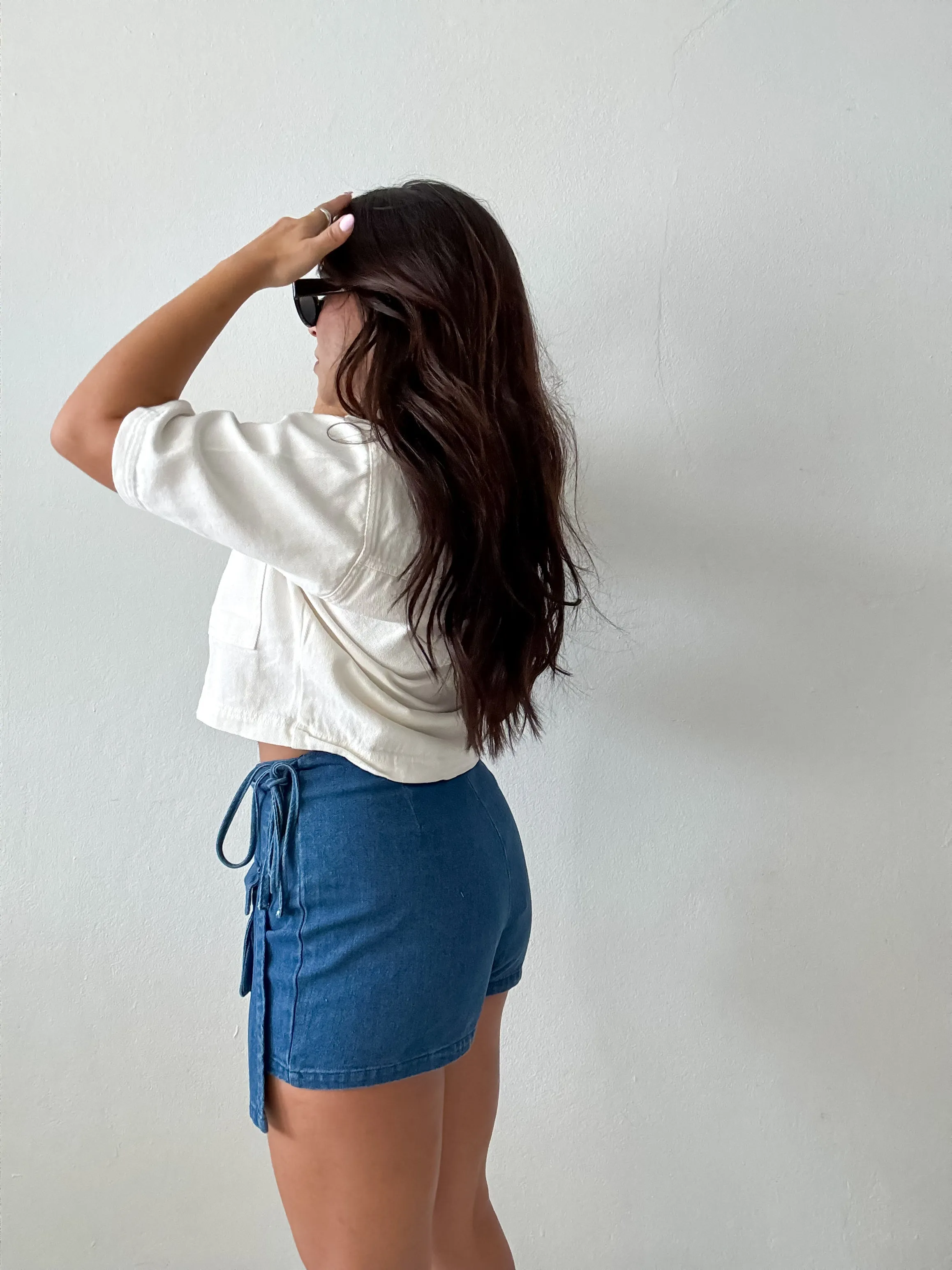 Denim Pocket Skort