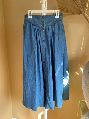 Denim Prairie Skirt