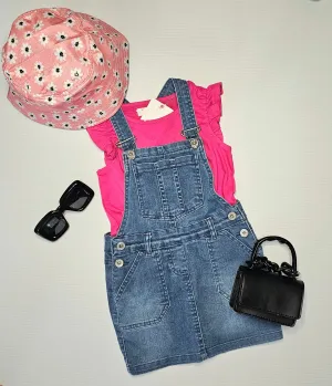 Denim Romper Skirt