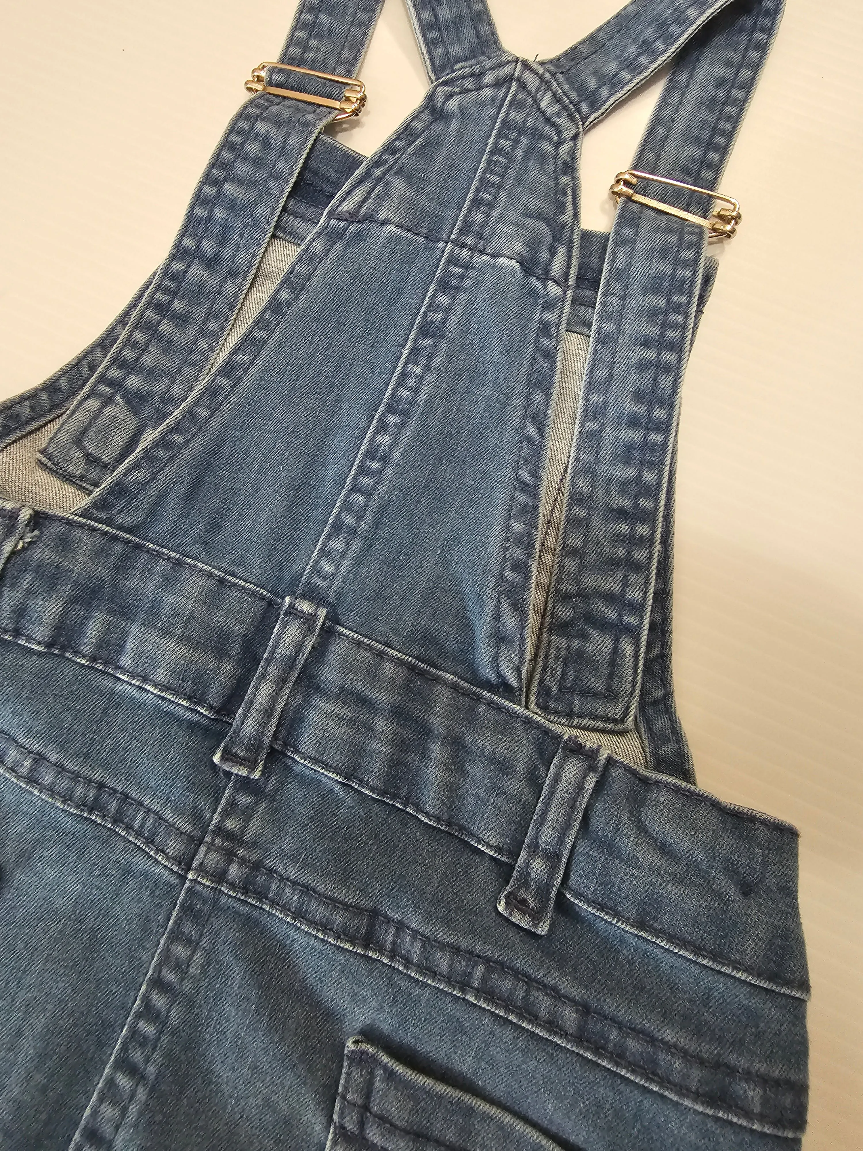 Denim Romper Skirt