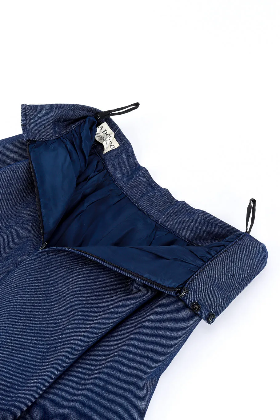 Denim Shawl & Skirt Set